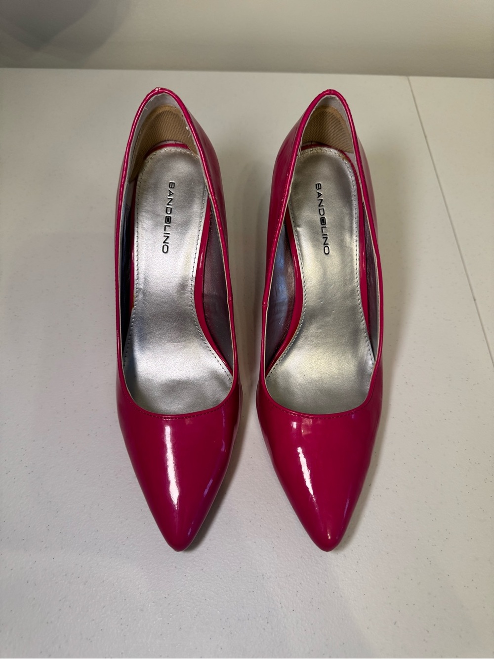 Bandolino Hot Pink Patent Pointed Pumps